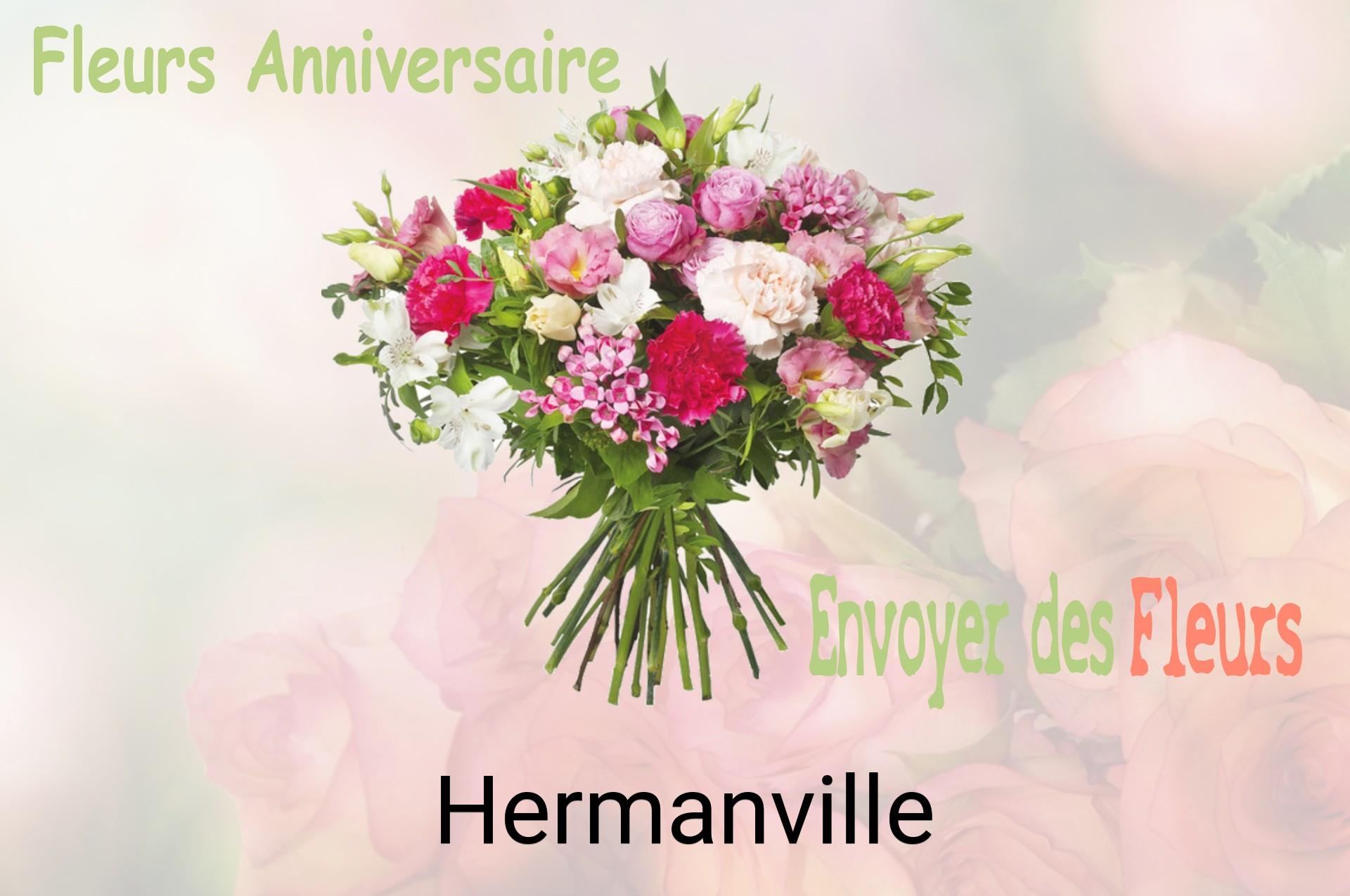 Bouquet de fleurs d’anniversaire livré à Hermanville